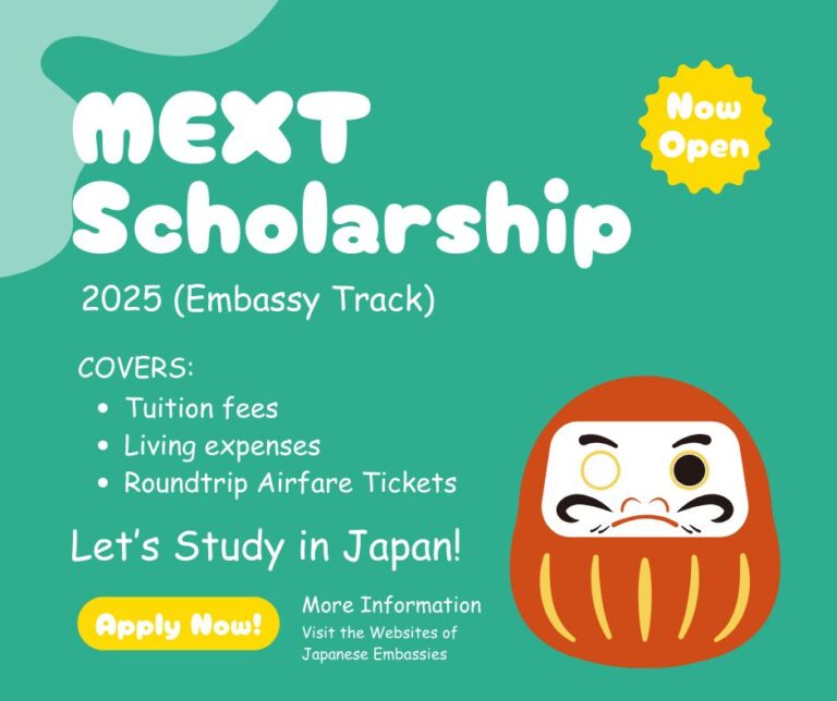 MEXT Scholarship 2025 (Fully Funded) Application Process